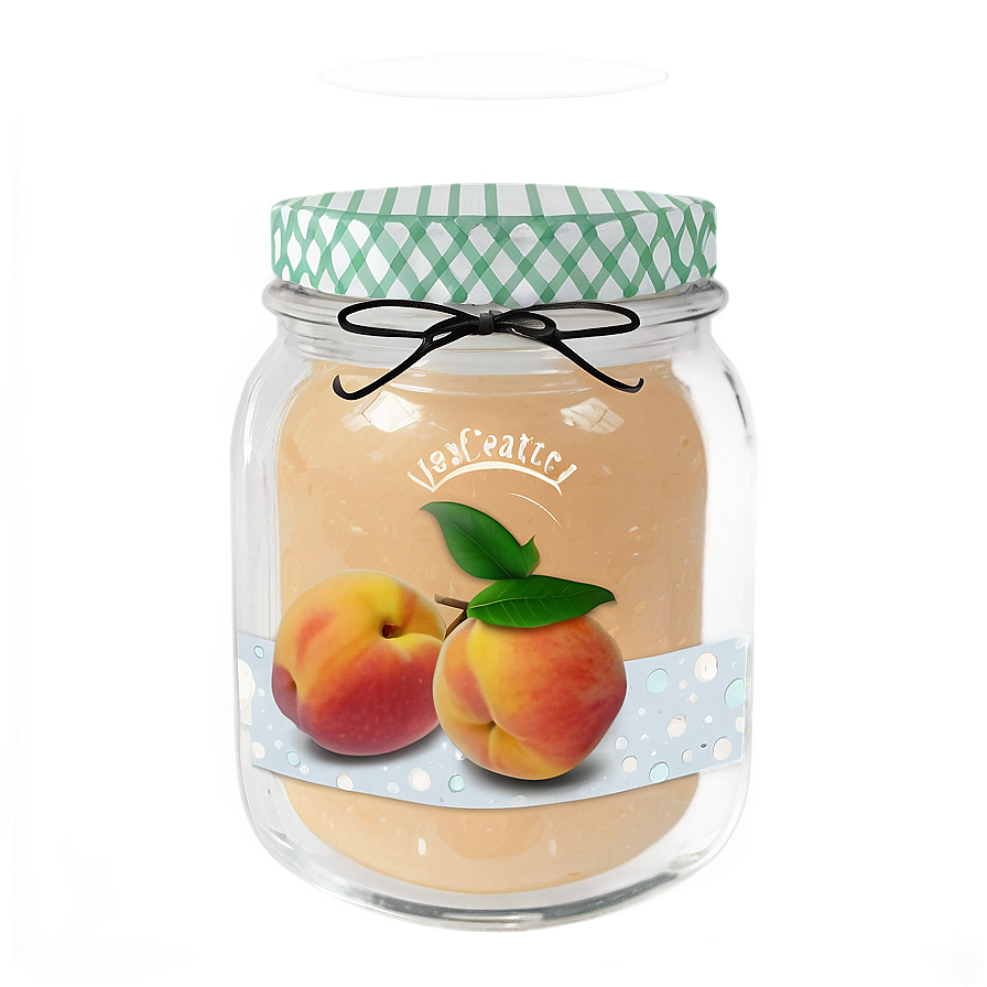 Peach Preserves Jar Png Dhn56