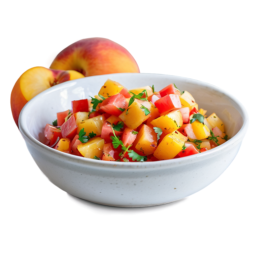 Peach Salsa Bowl Png 90