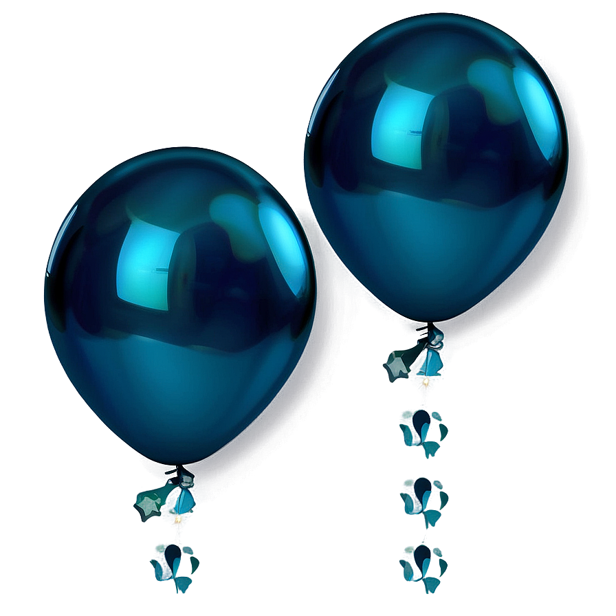 Peacock Blue Balloons Png Ytk59