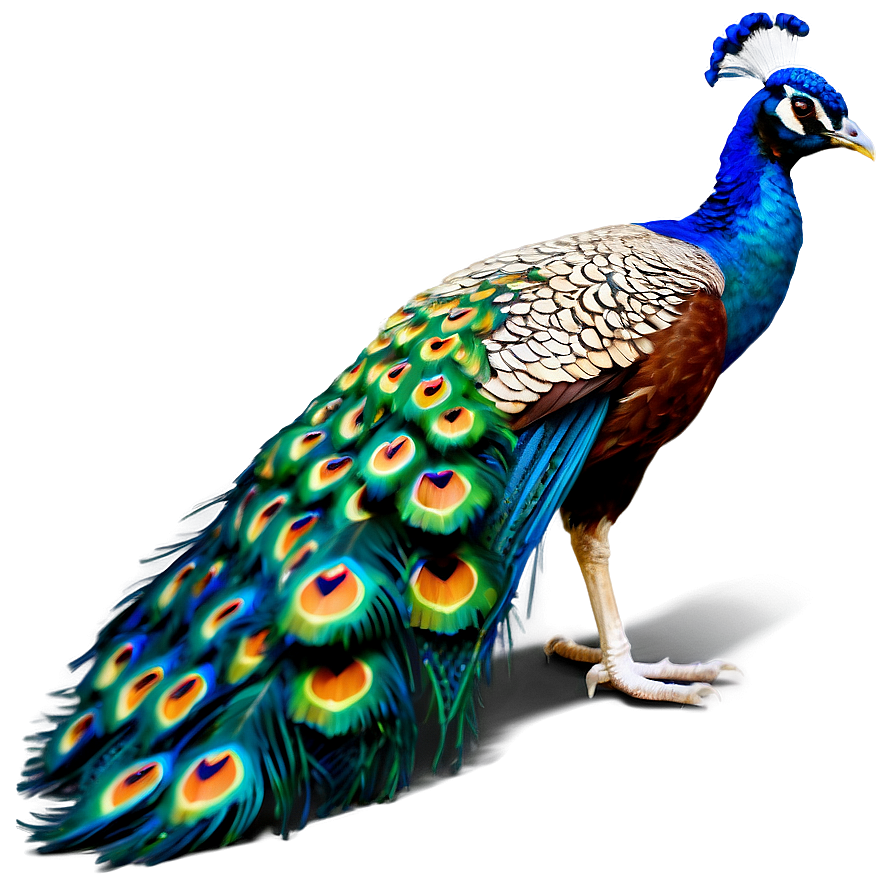 Peacock Displaying Feathers Png Ktg45