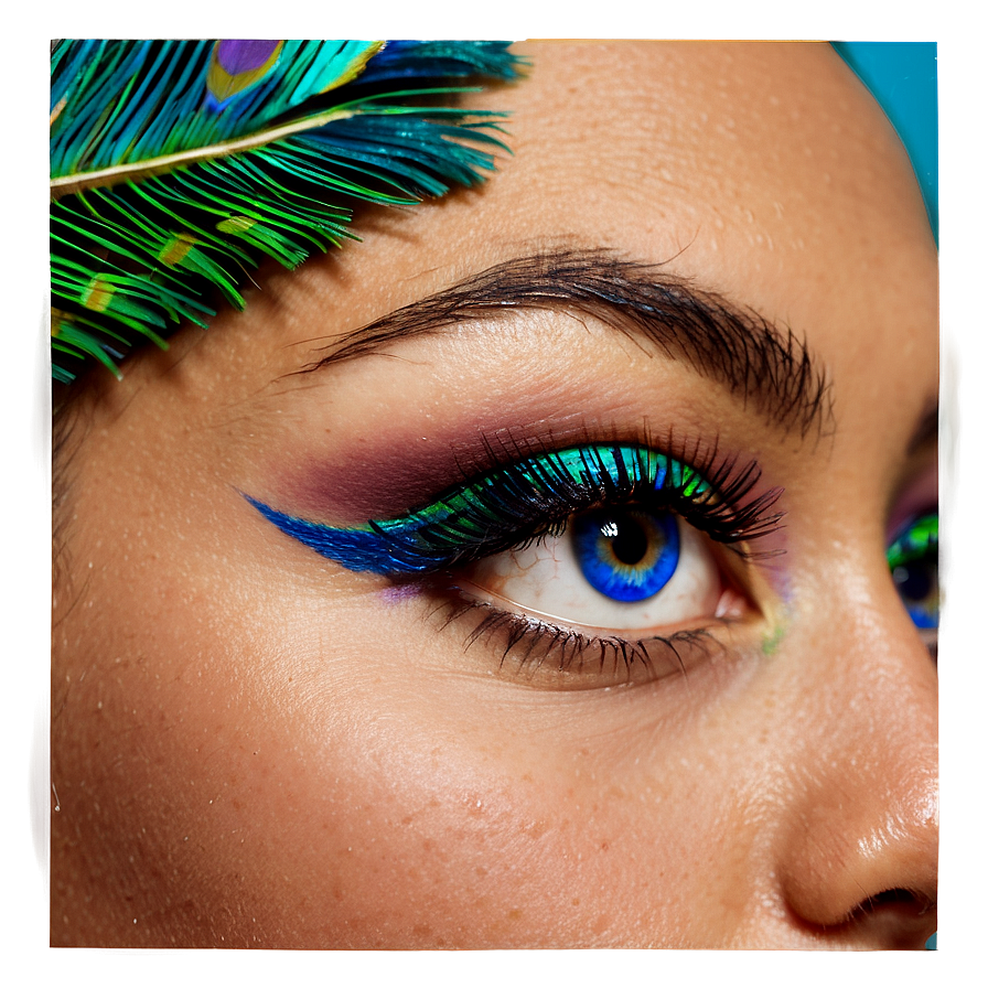 Peacock Fake Eyelashes Png Gcd10