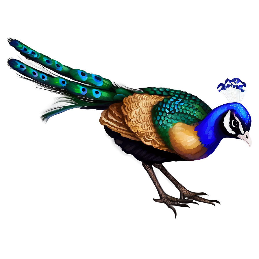 Peacock Illustration Png Ltl