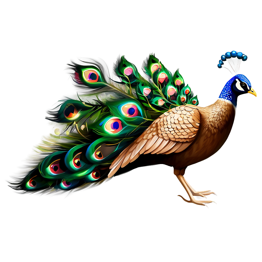 Peacock Illustration Png Sgq