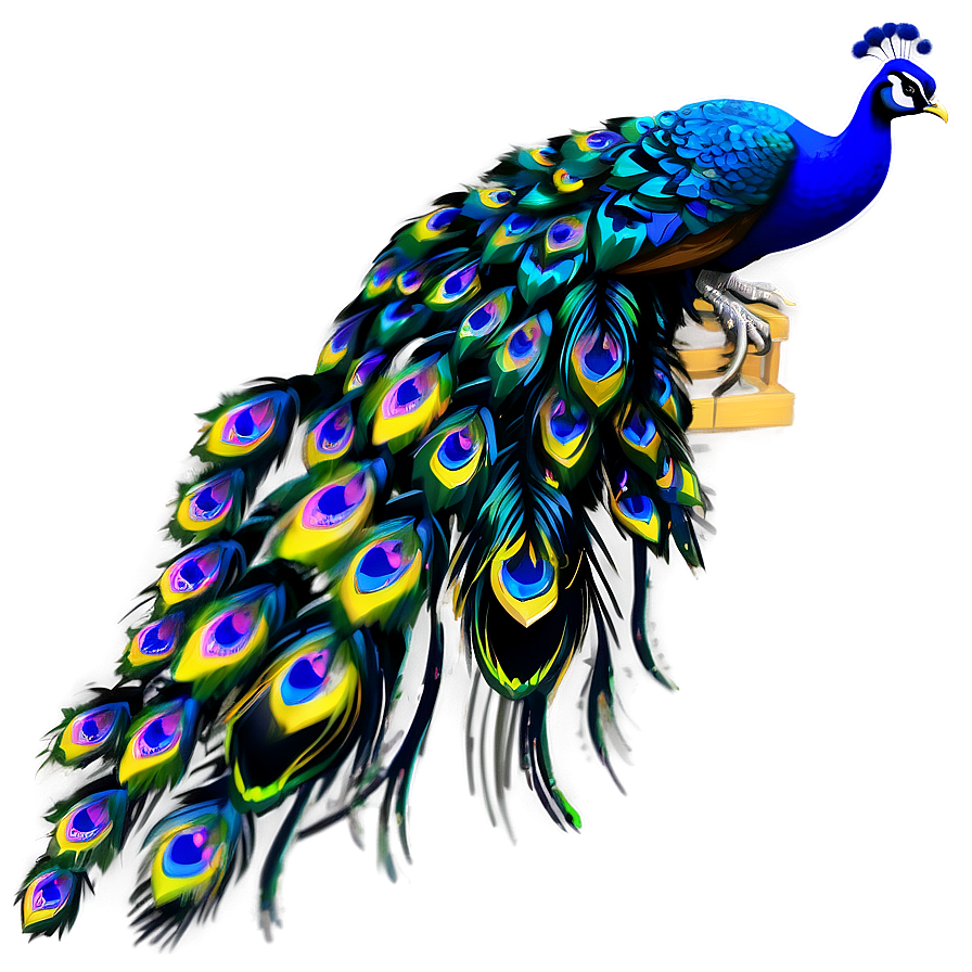 Peacock Profile Side View Png 06232024