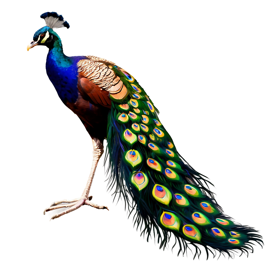 Peacock Tail Display Png 06232024