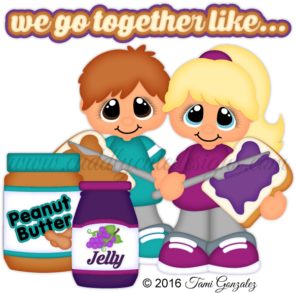 Peanut Butter Jelly Kids Illustration