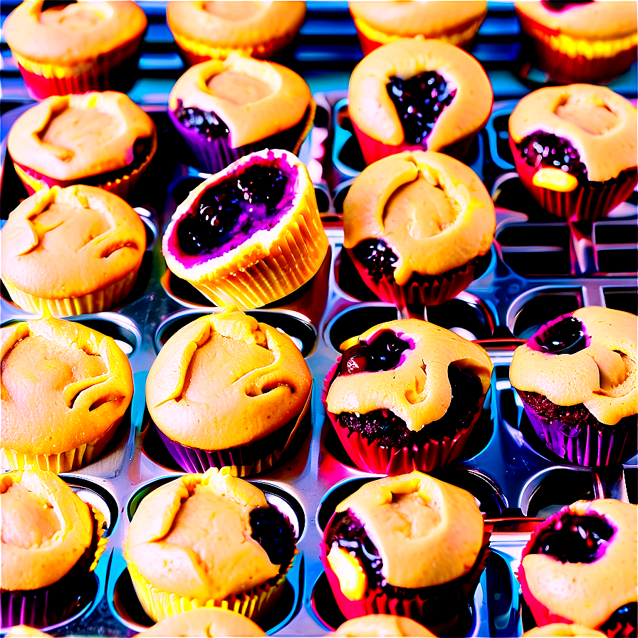 Peanut Butter Jelly Muffins Png 06282024