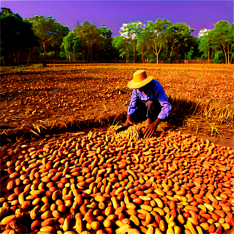 Peanut Harvest Scene Png Pik