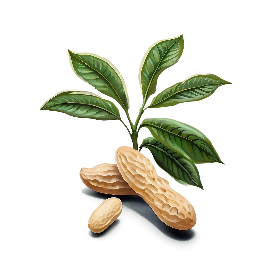 Peanut Plant Illustration Png Djn