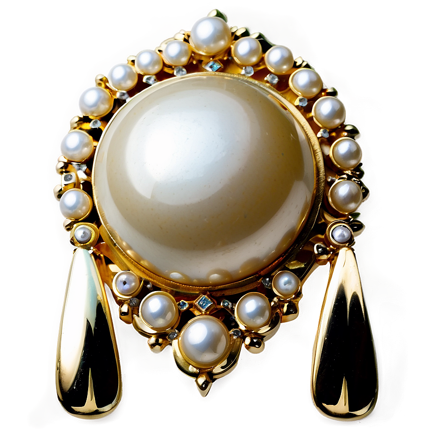 Pearl Brooch Png Uup46