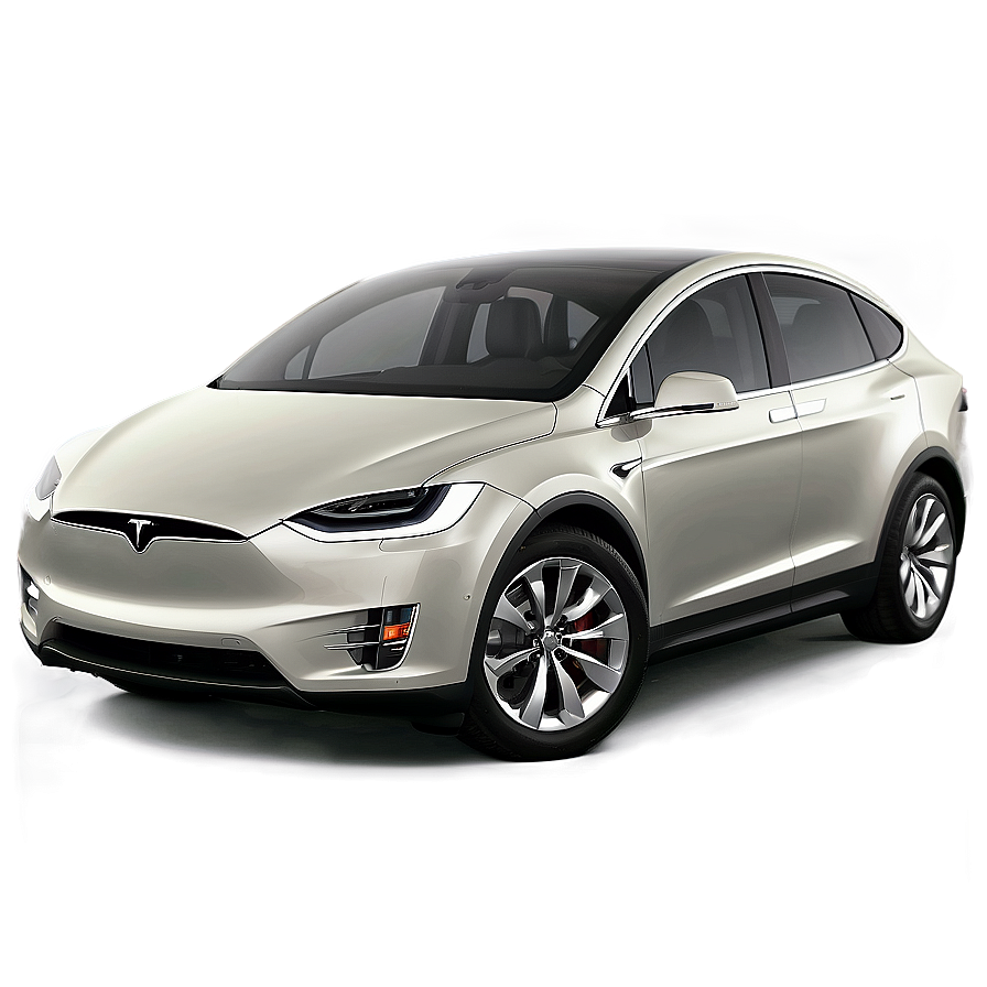 Pearl White Tesla Model X Png Rnc37