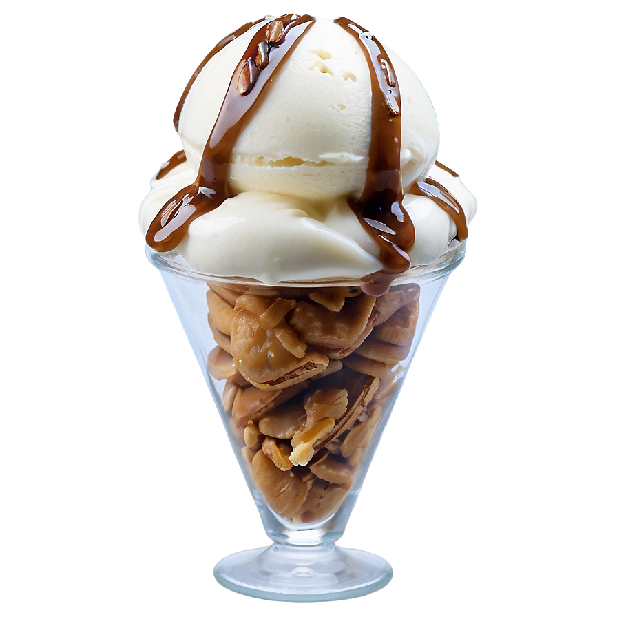 Pecan Praline Ice Cream Sundae Png Uxb