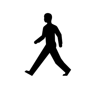 Pedestrian Crossing Sign Silhouette