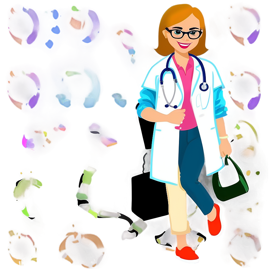 Pediatrician Doctor Cartoon Png Lwe25