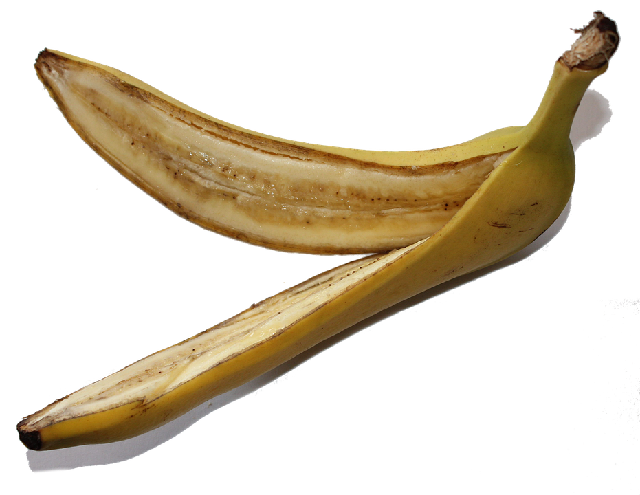 Peel Banana Isolated Background