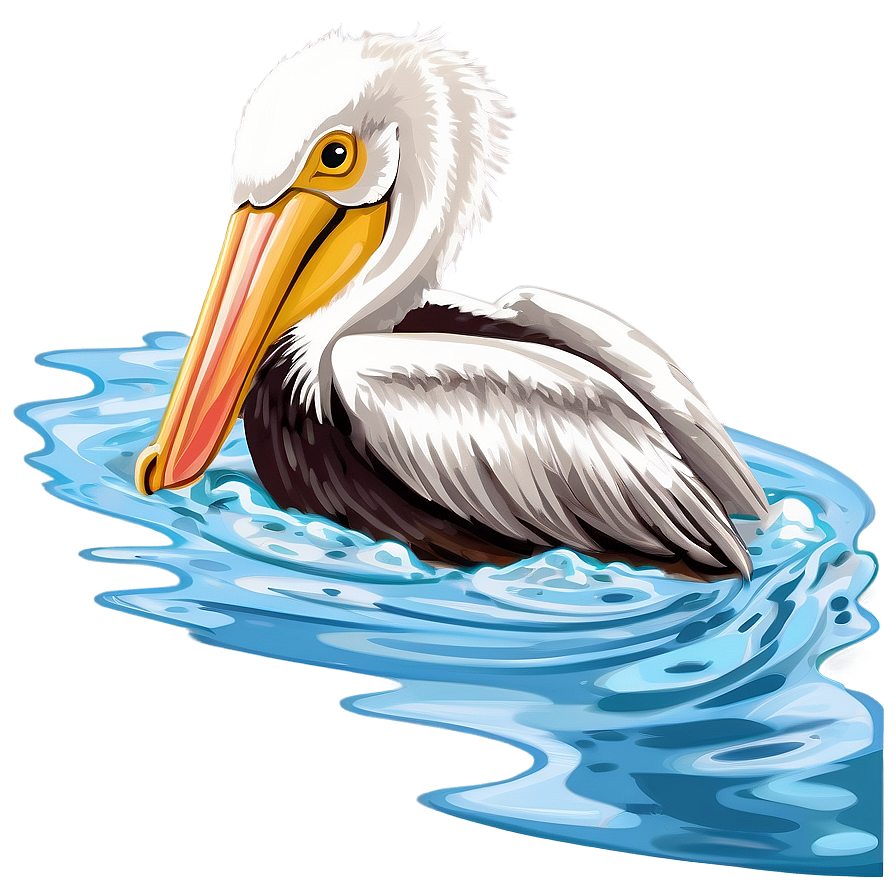 Pelican Bird Water Png Qpr