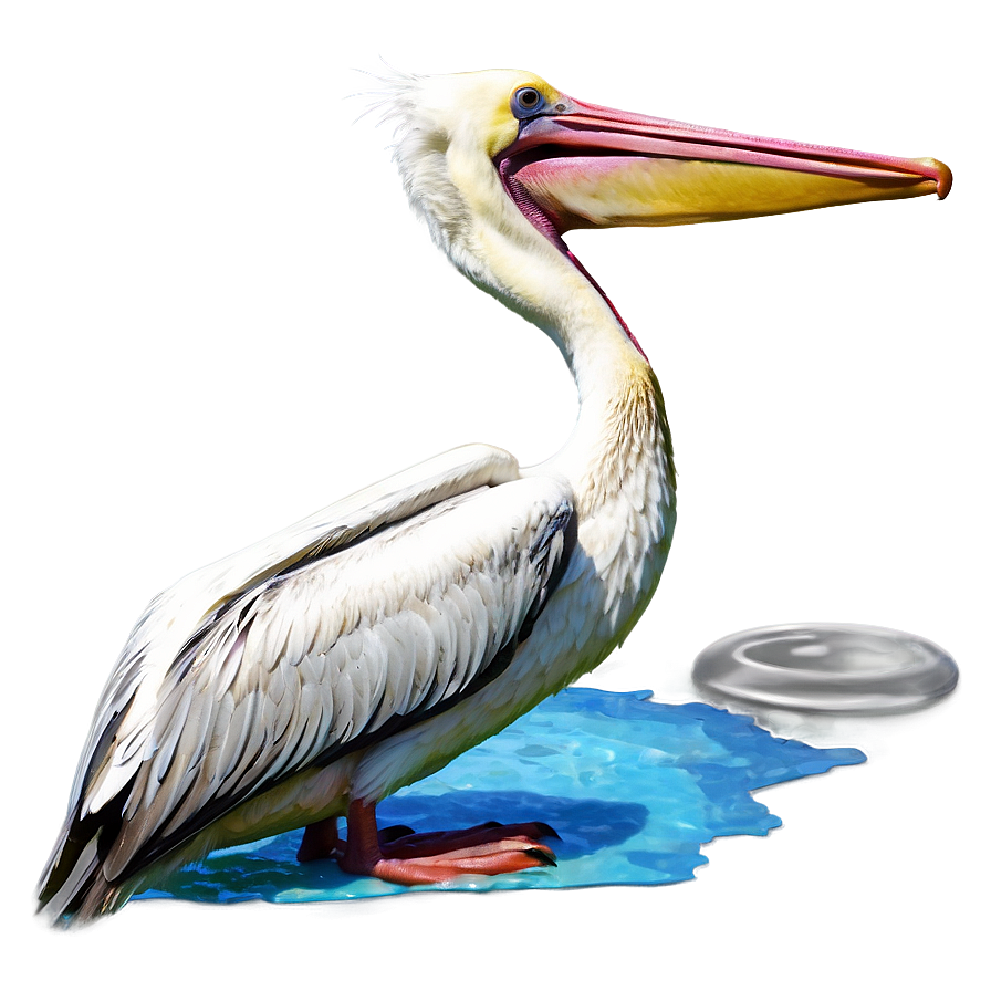 Pelican Hovering Over Water Png 06242024