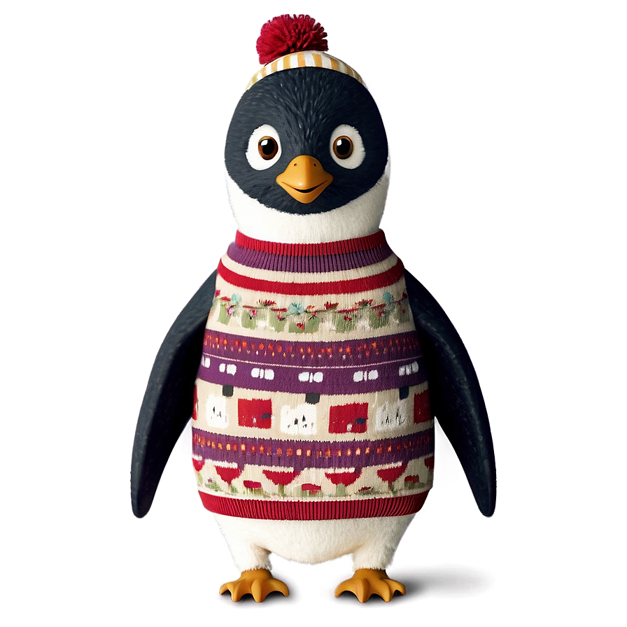 Penguin In A Sweater Png 62