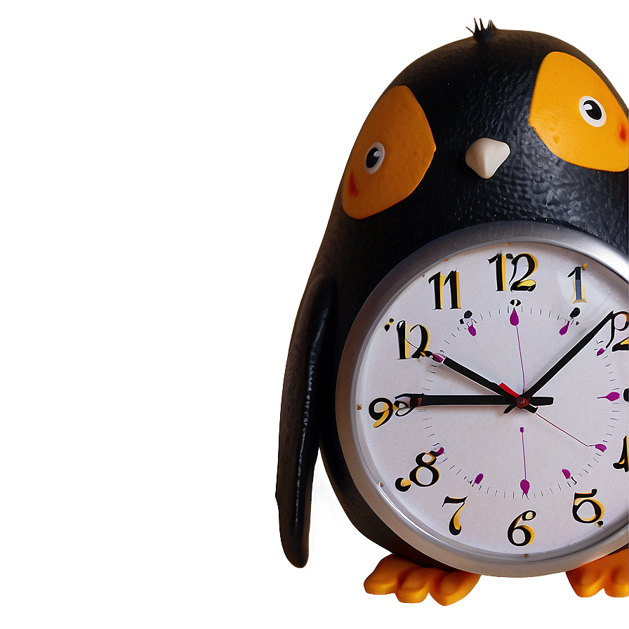 Penguin Shaped Clock Png Wnd33