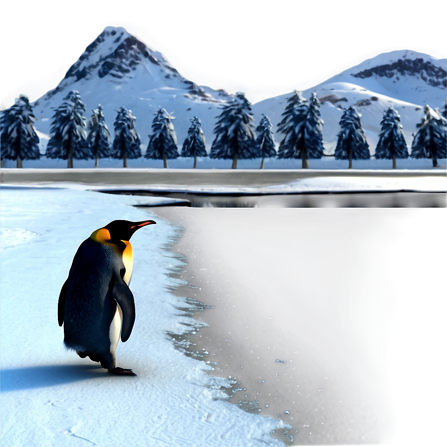 Penguin Winter Scene Png 05062024