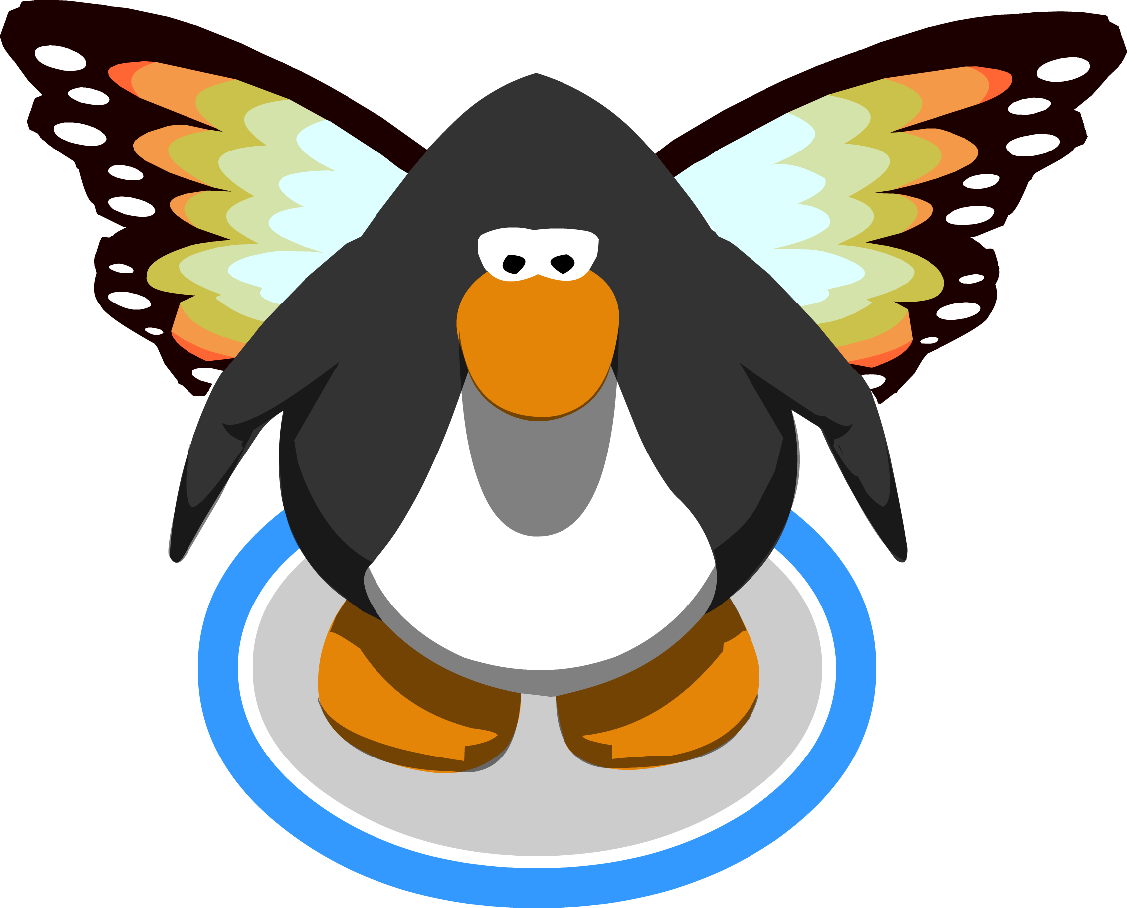 Penguin_with_ Butterfly_ Wings_ Vector