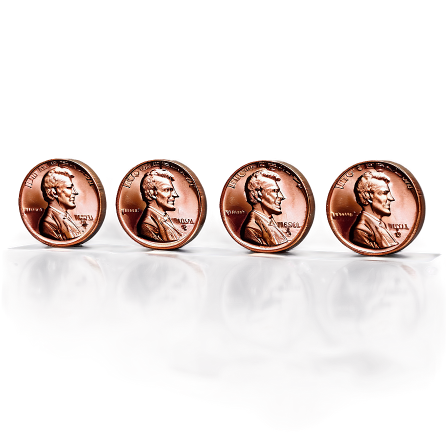 Pennies In A Row Png 06212024