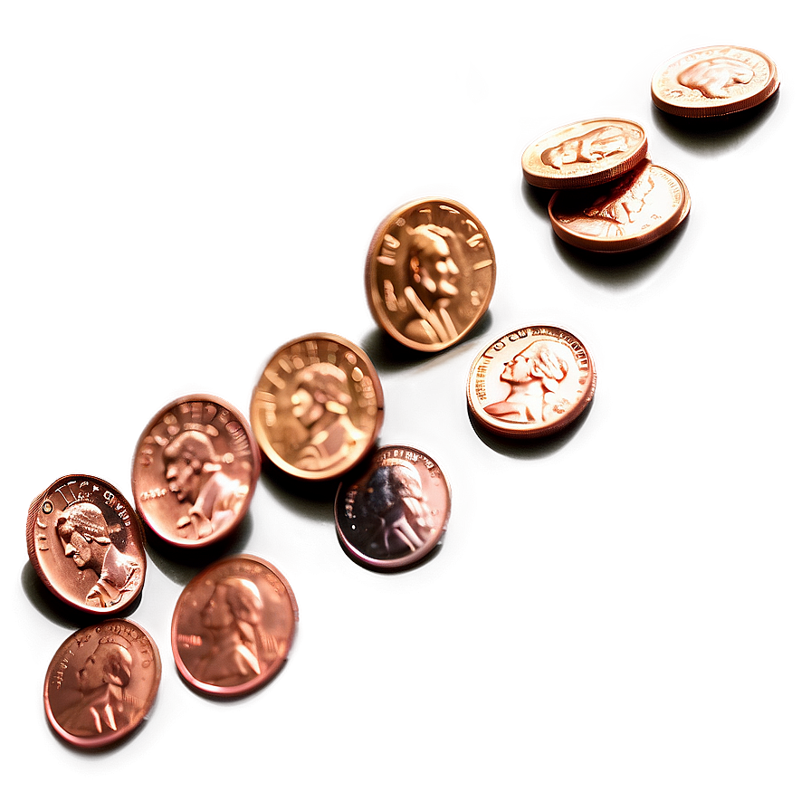 Pennies On The Ground Png 32