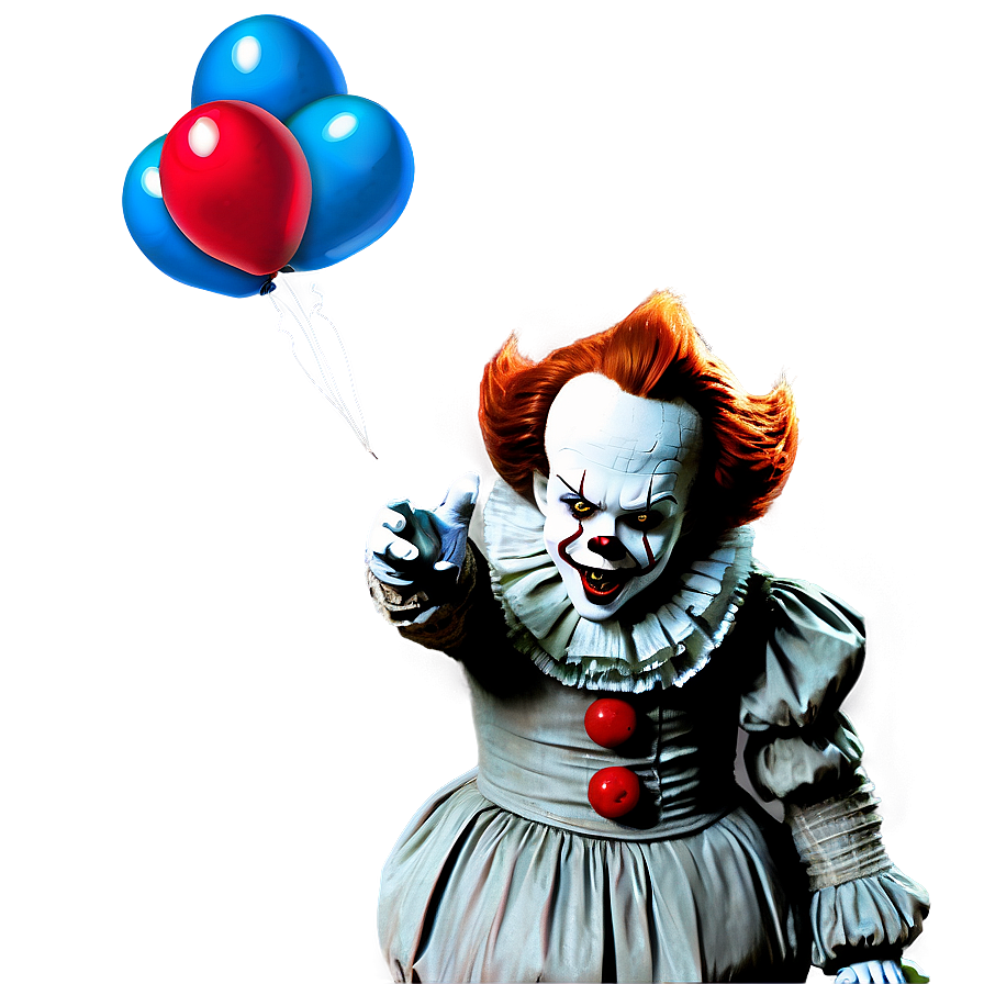 Pennywise With Balloons Png 13