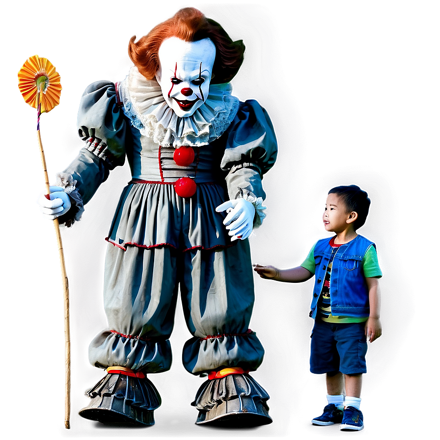 Pennywise With Kids Png Cvy