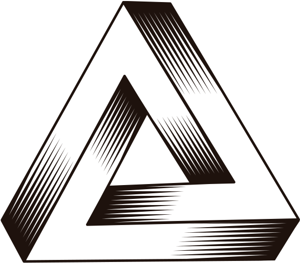 Penrose Triangle Illusion