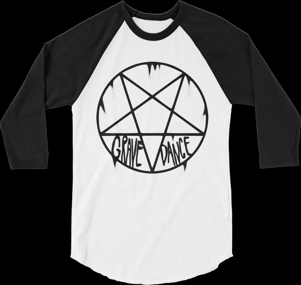 Pentagram Grave Dance Raglan Shirt