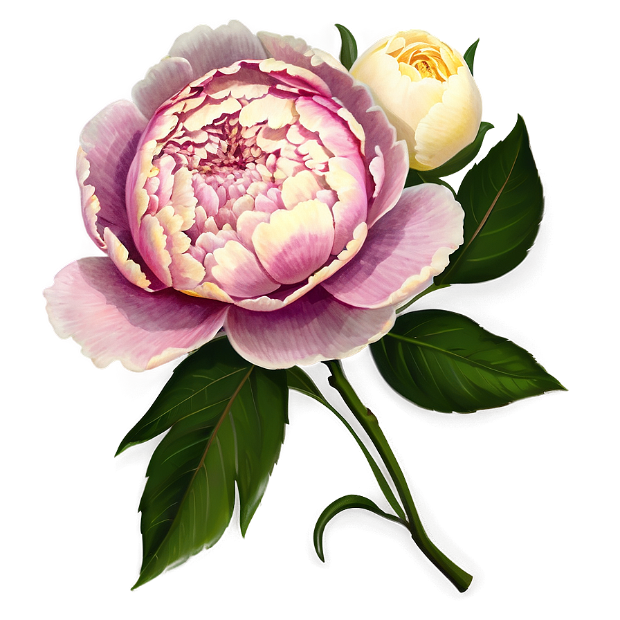 Peony And Rose Bouquet Png Wyl44