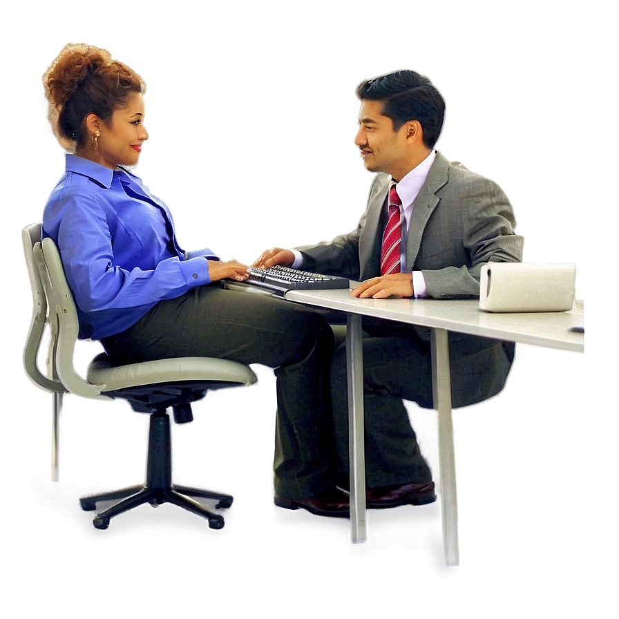 People Sitting At Computer Desks Png 05252024