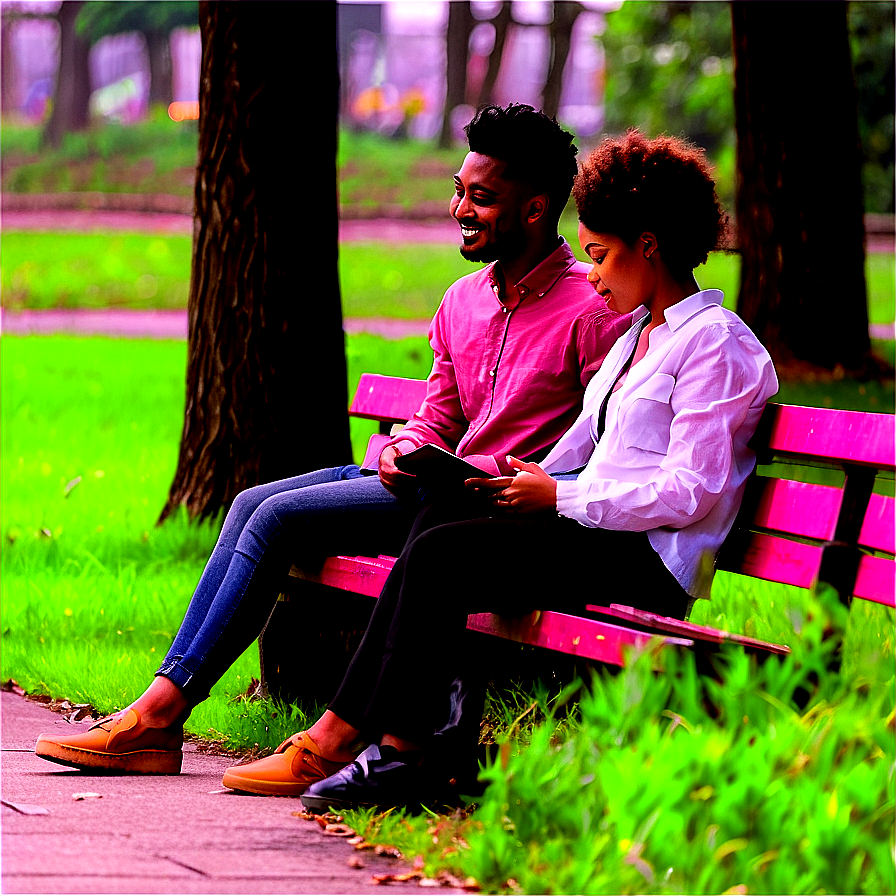 People Sitting At Park Png Xjp31