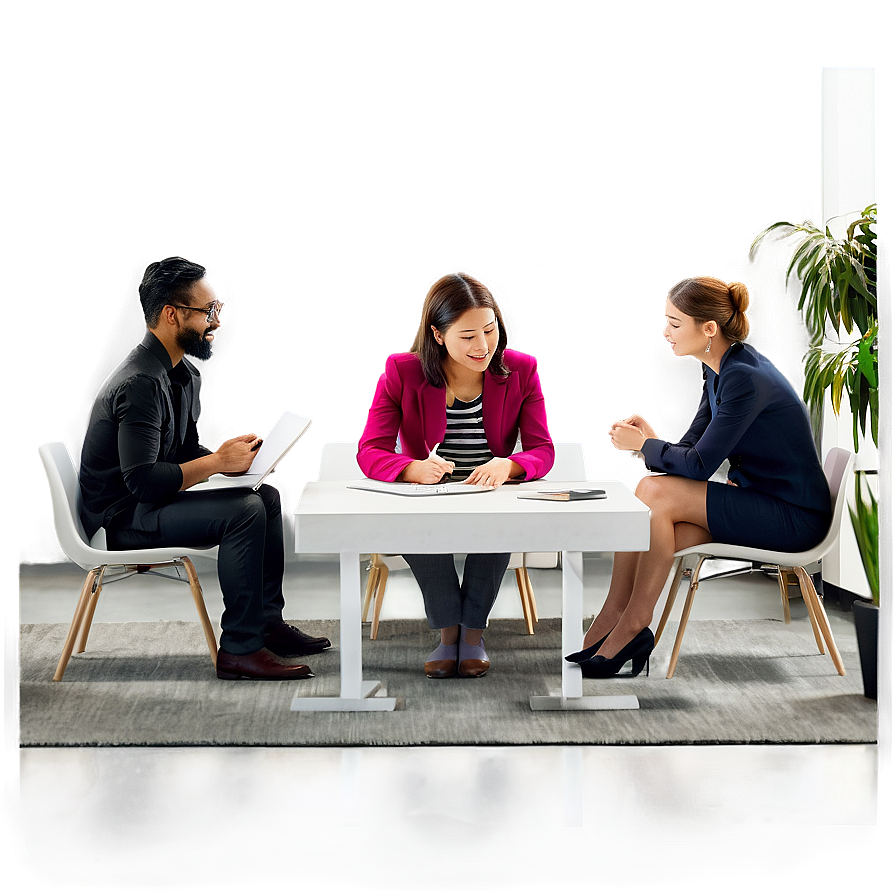 People Sitting In A Creative Office Space Png Pce79