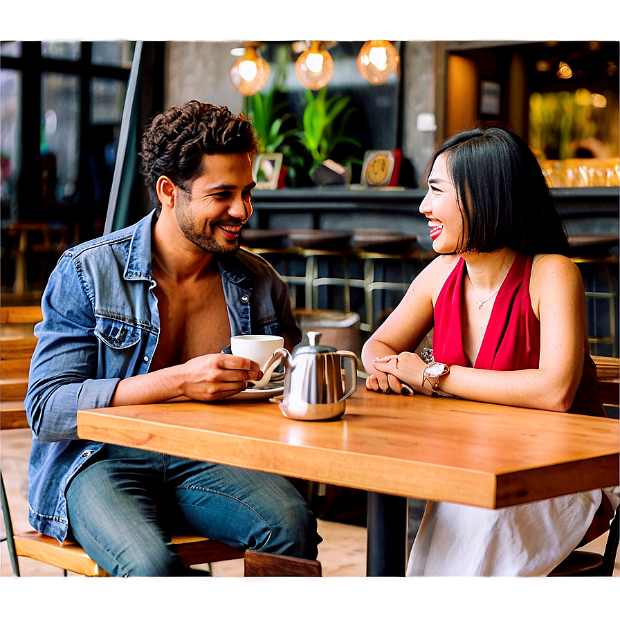 People Sitting In Coffee Shop Png Dfq4