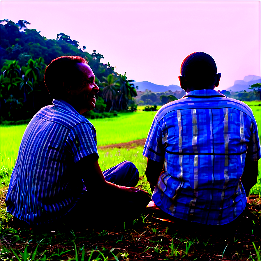 People Sitting In Countryside Png 67