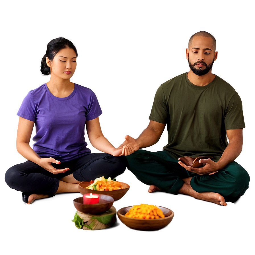 People Sitting In Meditation Pose Png Jre