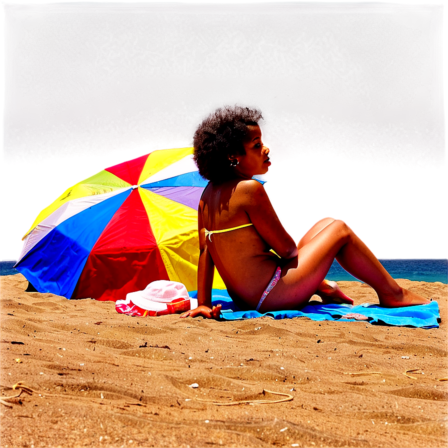 People Sitting On Beach Png Qdj52