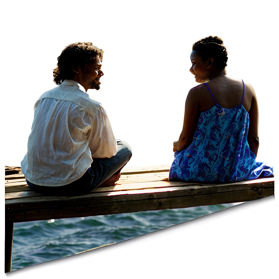 People Sitting On Dock Png Jui80