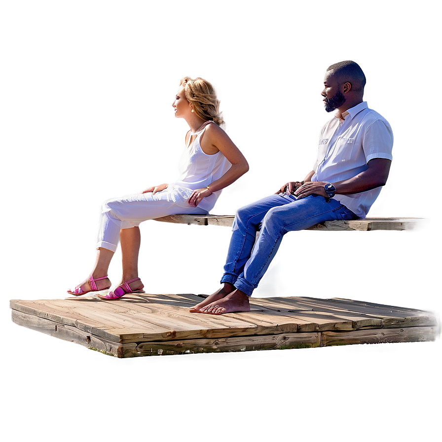 People Sitting On Dock Png Mnm