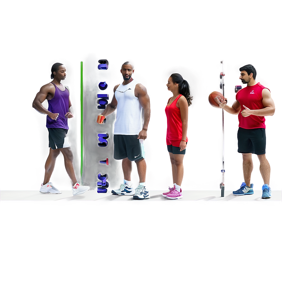 People Standing In Gym Png 51