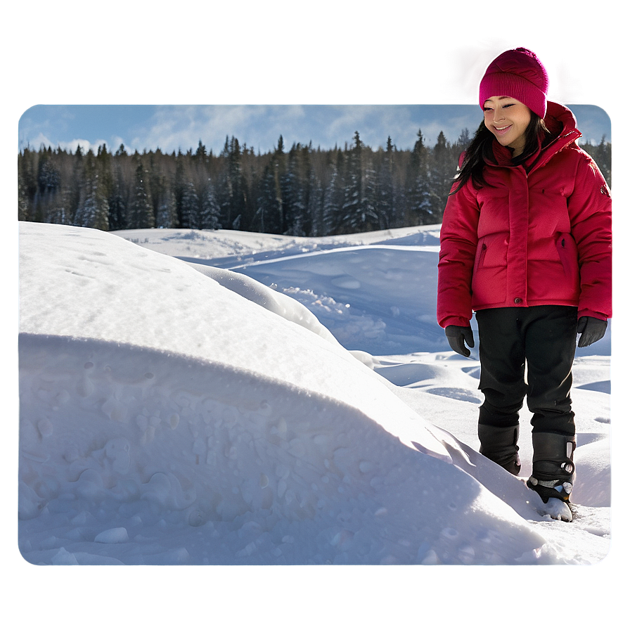 People Standing In Snow Png 26