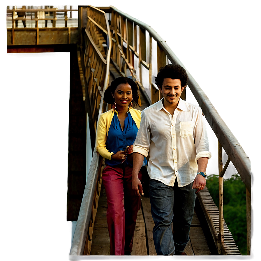 People Standing On Bridge Png Xrx57