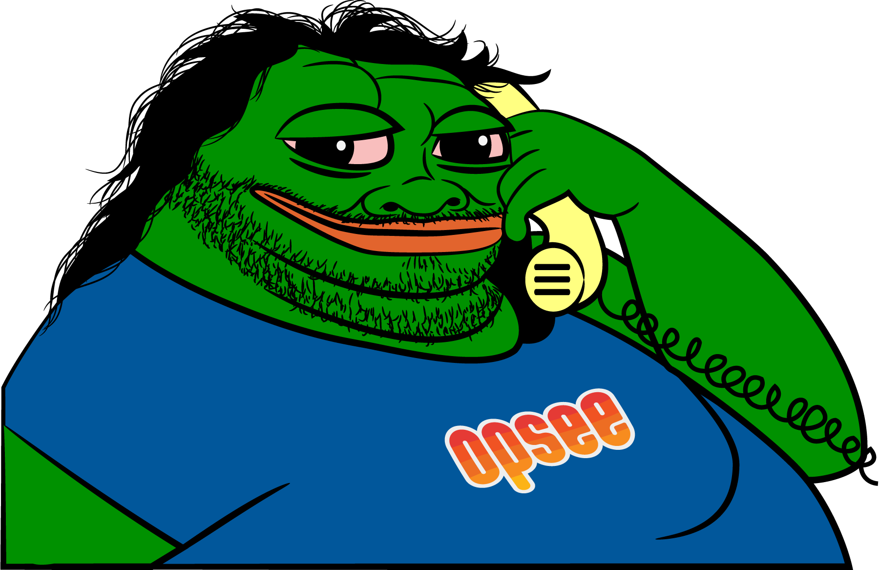 Pepe The Frog On Phone