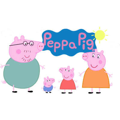 Peppa Pig Family Illustration