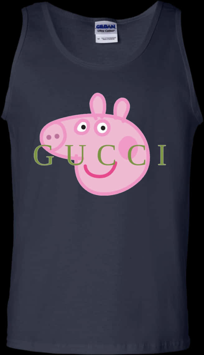 Peppa Pig Gucci Parody Tank Top