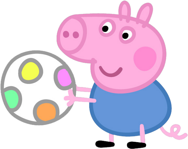 Peppa Pig Playing With Ball