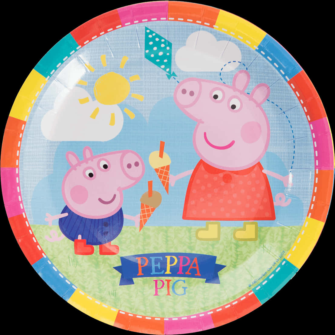 Peppa Pig Sunny Day Party Plate