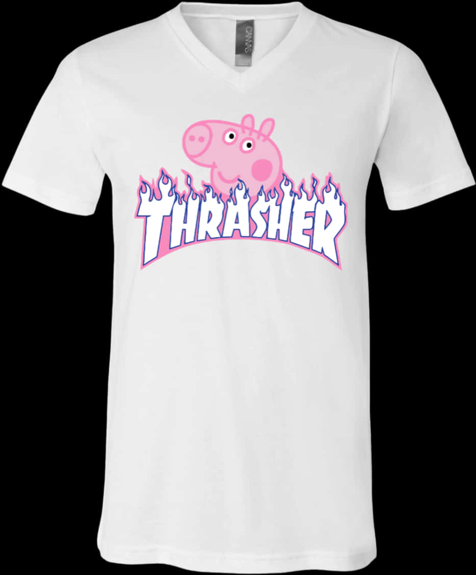 Peppa Pig Thrasher T Shirt Design